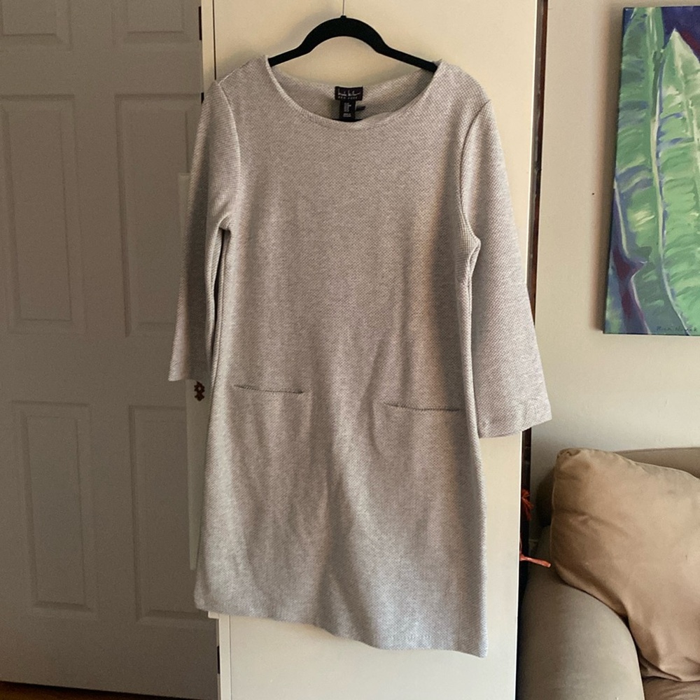 Gray heathered pocket dress